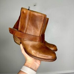 VPT by LD Tuttle Brown Leather Strap Boot Womens EU 36 US 6